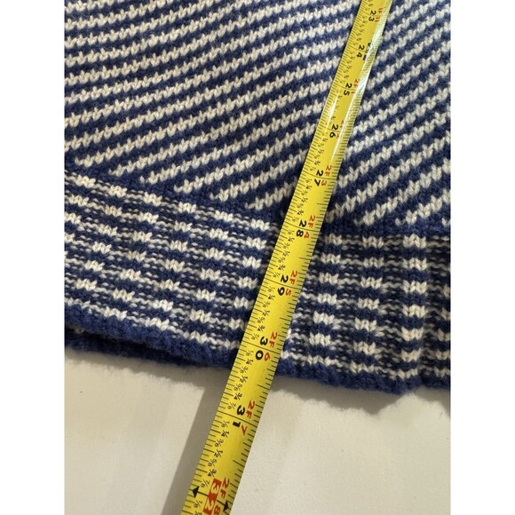 Southern Tide Blue Wool Cashmere Wrap Pocket Oversized Sweater Women’s Size M - Picture 10 of 11